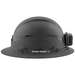 Hard Hat, Premium KARBN Pattern, Non-Vented Full Brim, Class E, Lamp